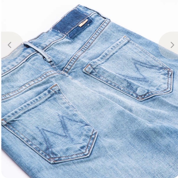 MOTHER The Fly Cut Tomcat Roller High-Rise Wide-Leg Jeans -Crashing.NWT. Size 31 - Picture 7 of 8